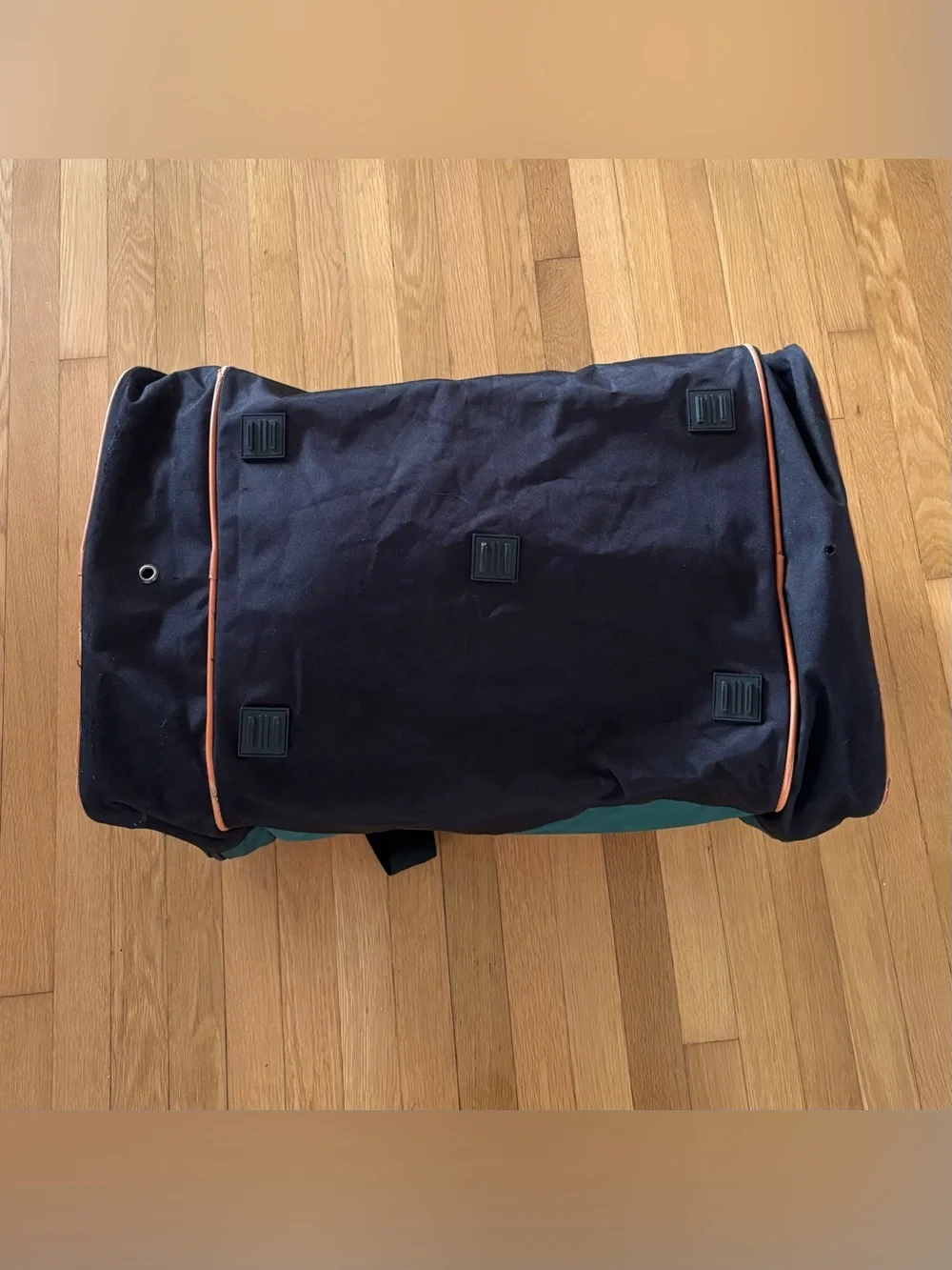 Vintage 90s Salomon Duffle Bag Green Black Club Line Streetwear Luggage
